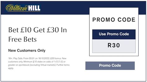 william hill promo code vip  But the William hill promo code consists of the combination of numbers and letters that gives you the bonus